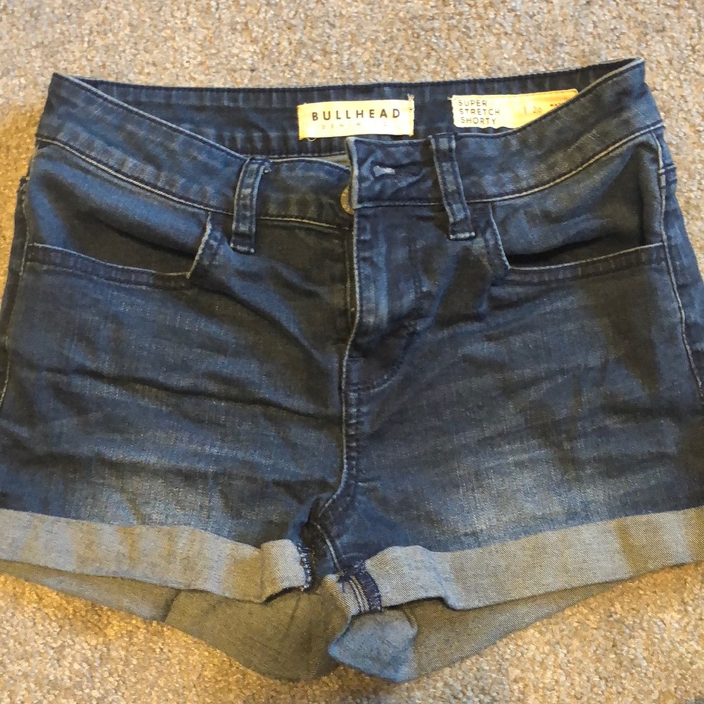 PACSUN BULLHEAD HIGH WAIST SHORTS SIZE 26